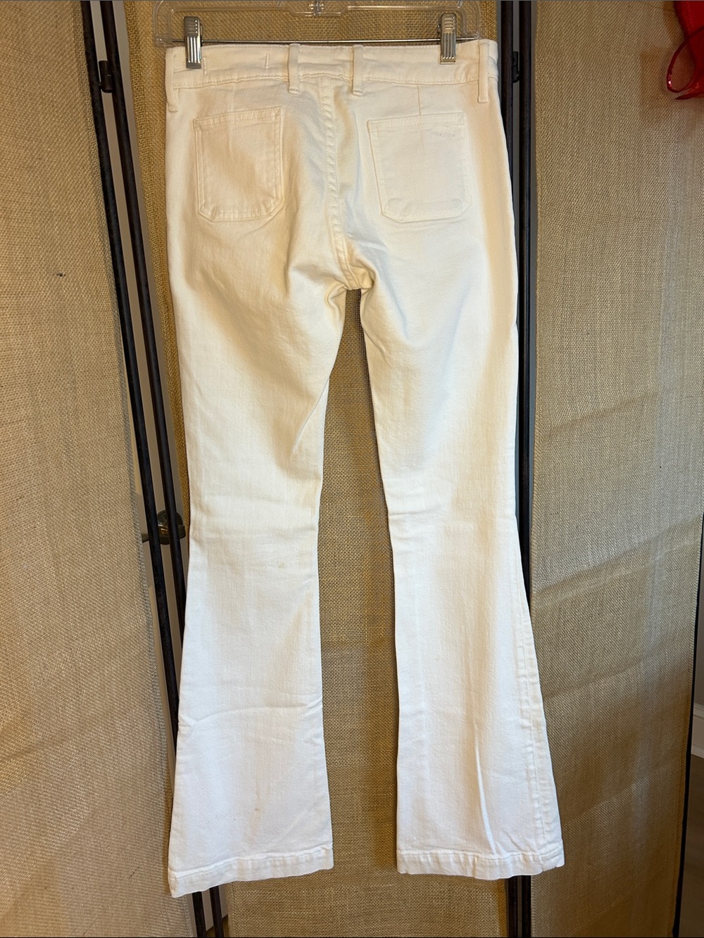 Y2K Vintage Revolution Sample Jeans Ropa Siete Leguas white hipster boot sz 26 - Picture 4 of 16